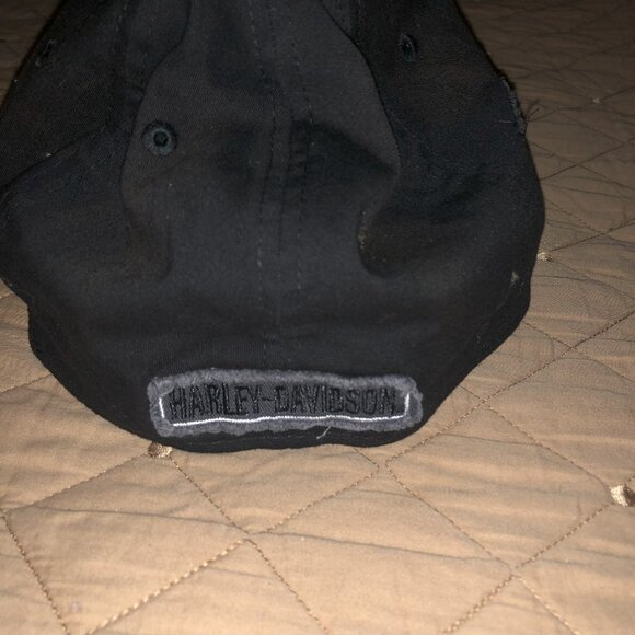 NWT Genuine Harley Davidson Oil 99436-18VM Cap Hat Black L/XL (JCCHDS224) - Picture 9 of 10